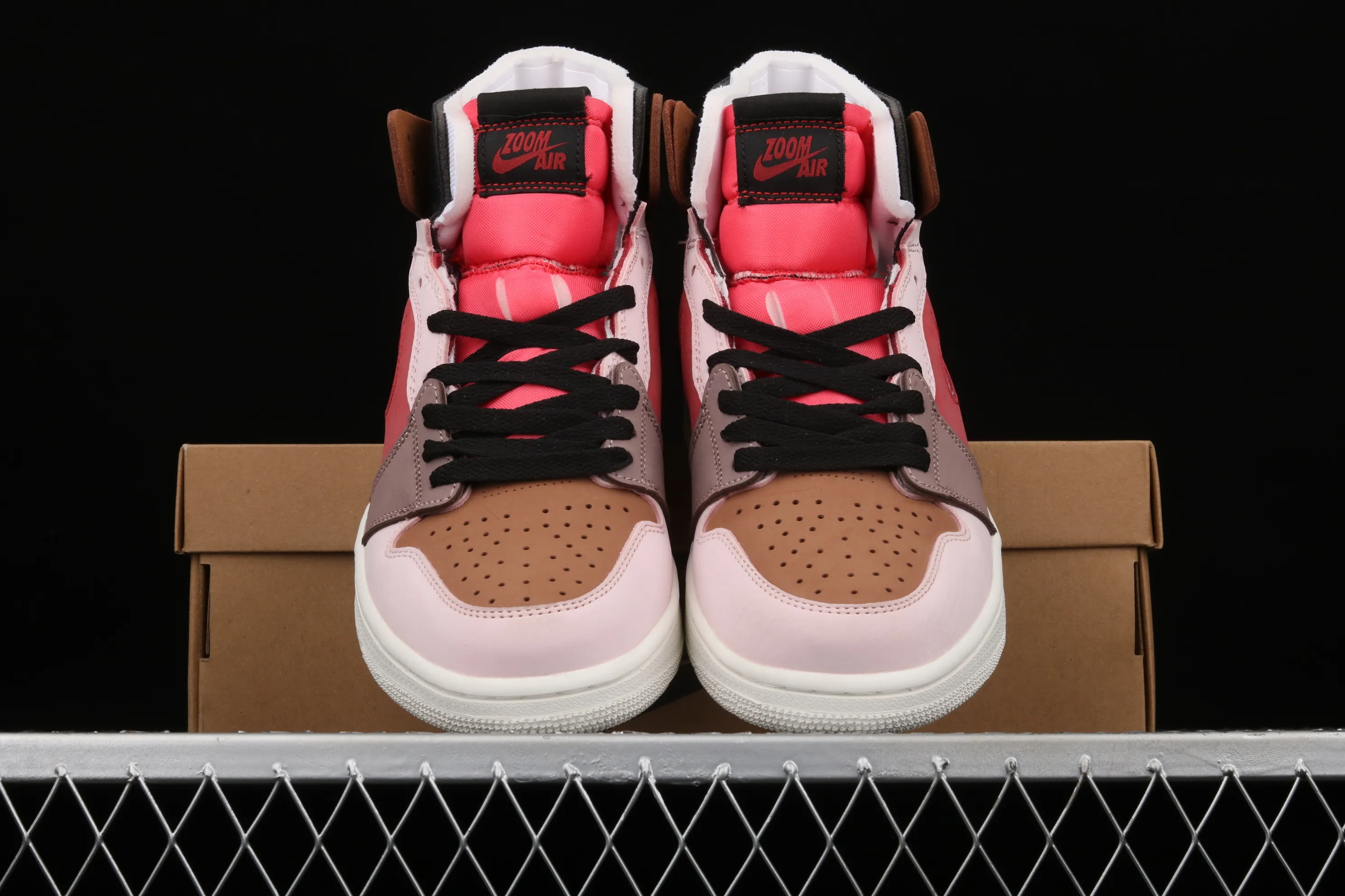 All categories Air Jordan Jordan series basketball shoes Air Jordan 1 High Z version Air Jordan 1 Zoom CMFT AJ1 Joe 1 bean paste dirty powder CT0979-602